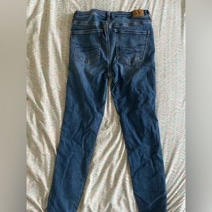 american eagle blue skinny jeans